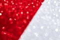 Christmas silver and red glitter texture background Royalty Free Stock Photo