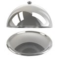 Silver restaurant cloche, 3d