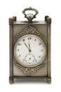Silver retro-styled clock