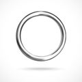 Silver ring copyspace torus round eps10 vector