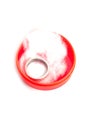 Silver ring in red jewelery box Royalty Free Stock Photo