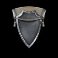 Silver riveted shield