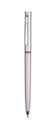 Silver rollerball pen isolated with clipping path