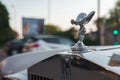 Silver Rolls Royce Hood Ornament Close-Up