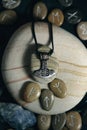 silver runic talisman hammer of thor