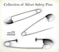 Silver Safety Pins