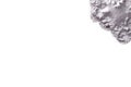 Silver sample makeup on a white background. Royalty Free Stock Photo