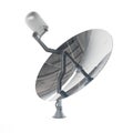 a silver satellite, 3d rendering
