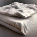 Silver sating gray duvet blanket covet Royalty Free Stock Photo