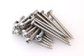 Silver screws Royalty Free Stock Photo