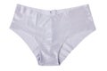 Silver shimmering women panties isolated