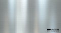 Silver shiny metal horizontal straight line background. Stainless steel texture, black silver textured pattern background. Vector Royalty Free Stock Photo