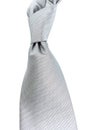 Silver Silk Necktie