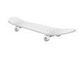 Silver Skateboard Realistic Composition