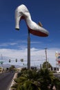 Silver slipper at the Neon Sign Museum in Las Vegas, Nevada Royalty Free Stock Photo