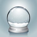 Silver Snow Globe