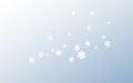 Silver Snowflake Panoramic Vector Gray Royalty Free Stock Photo
