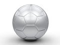 Silver soccer ball