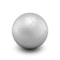 Silver soccer ball Royalty Free Stock Photo