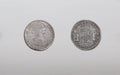 Silver spanish pieces of eight or Charles III, minted in Santiago, 1803