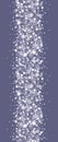 Silver sparkles vertical seamless pattern Royalty Free Stock Photo