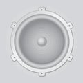 Silver speaker closeup - vector Royalty Free Stock Photo
