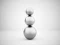 Silver spheres graphic Royalty Free Stock Photo