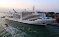 SILVER SPIRIT cruise ship moored in Venice