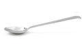 silver spoon isolated on white Royalty Free Stock Photo