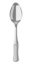 Silver spoon isolated on white Royalty Free Stock Photo