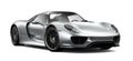 Silver sports car Royalty Free Stock Photo