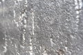 Silver sprayed wall as silver background with a cool structure of gray and aluminium surface is a modern and grunge texture Royalty Free Stock Photo