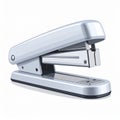 Silver Stapler Isolated on White Background Office Stationary Tool Supply Royalty Free Stock Photo