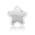 Silver star icon Royalty Free Stock Photo