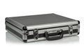 Silver steel suitcase Royalty Free Stock Photo