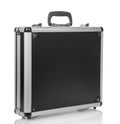 Silver steel suitcase Royalty Free Stock Photo