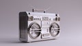 Silver Sterling Boombox