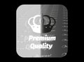 Silver sticker premium quality