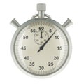 Silver Stopwatch, 3D rendering