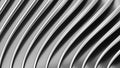 Silver striped pattern background, wavy lines design, abstract minimal metallic background for business presentation