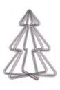 Silver stylized Christmas tree