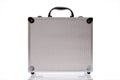 Silver suitcase isolated