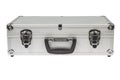 Silver Suitcase on white