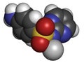 Silver sulfadiazine topical antibacterial drug molecule. Used in treatment of wounds and burns.