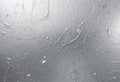 Silver Surface Texture with Water Droplets and Irregular Lines Background Royalty Free Stock Photo