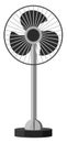 Silver table fan, icon