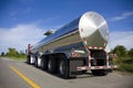 Silver Tanker Royalty Free Stock Photo