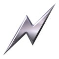 Silver Thunderbolt Royalty Free Stock Photo