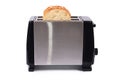 Silver toaster isolated on white background Royalty Free Stock Photo