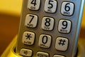 Silver tone cordless phone Royalty Free Stock Photo